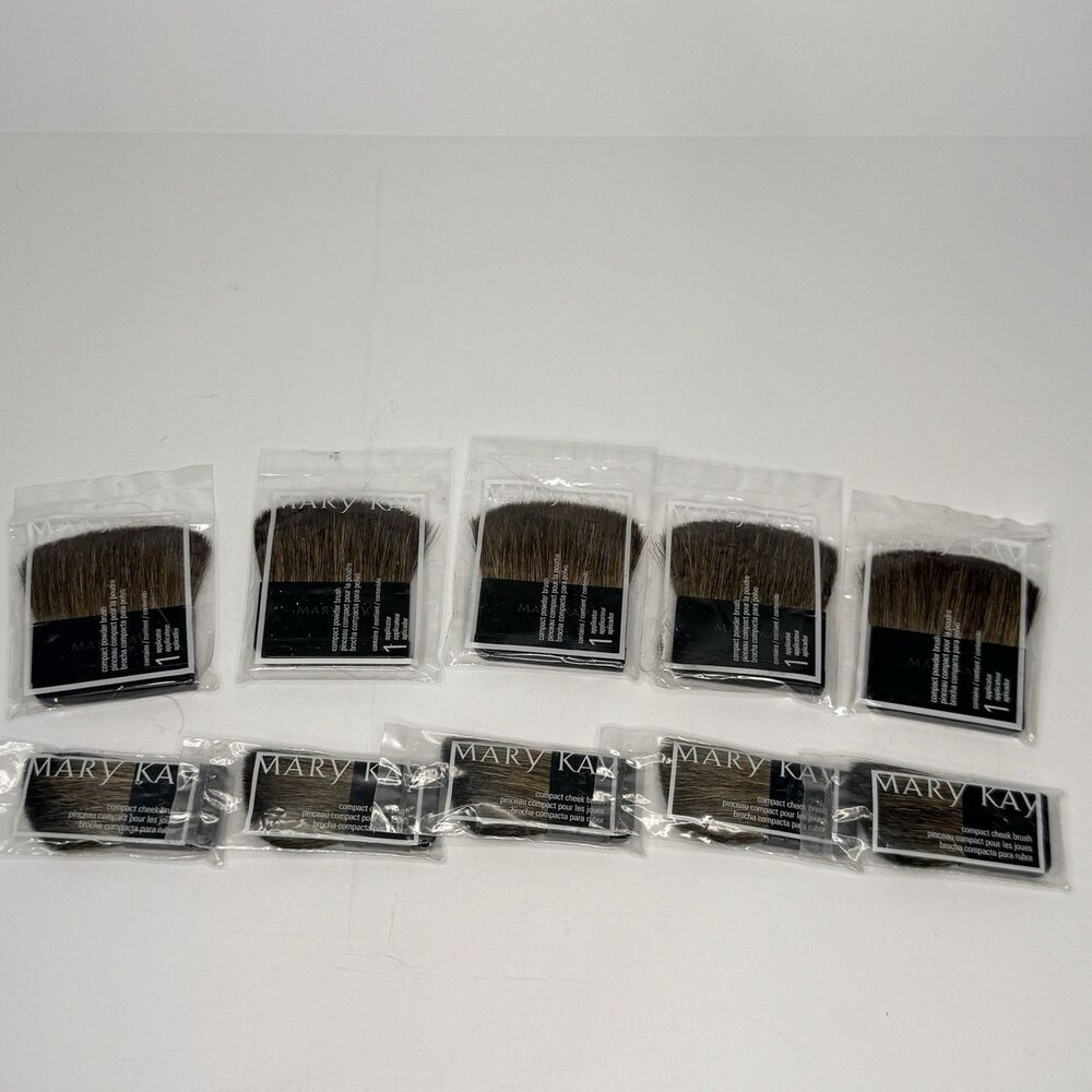 Lot of 10 Mary Kay Compact Powder Brush, Compact Cheek Brush NEW & SEALED